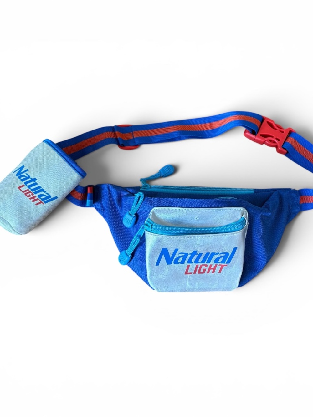 Natural Light Fanny Pack with Koozie Promotional Merchandise